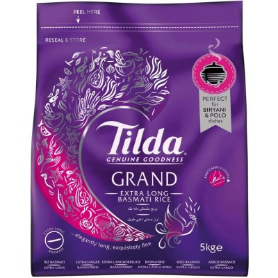 Tilda Grand Extra dlouhá Basmati rýže 5 kg – Hledejceny.cz