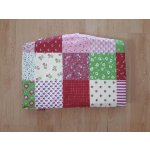 Jitro molitanový sedák červená patchwork – Zboží Dáma