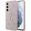 Pouzdro a kryt na mobilní telefon Samsung Guess PU 4G Metal Logo Samsung Galaxy A35 5G Pink GUHCSA354GMGPI