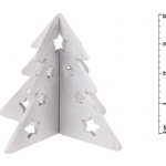 MFP Paper stromek dřevo skládací stříbrný s glitrem 20cm – Hledejceny.cz