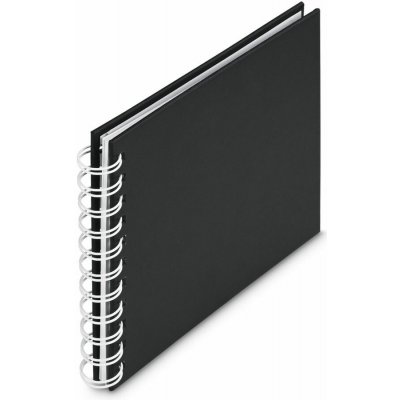 Hama album klasické spirálové FINE ART 18,5x15 cm, 30 stran, nová černá, bílé listy – Zboží Mobilmania