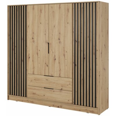 Piaski Nelly 206 cm dub artisan / černá – Sleviste.cz