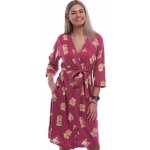 Lehký dámský župan s plyšovími medvědy 1G0647 růžová – Zboží Dáma
