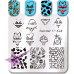 Starnails Razítkovací destička BPX24 plavky léto – Zboží Dáma