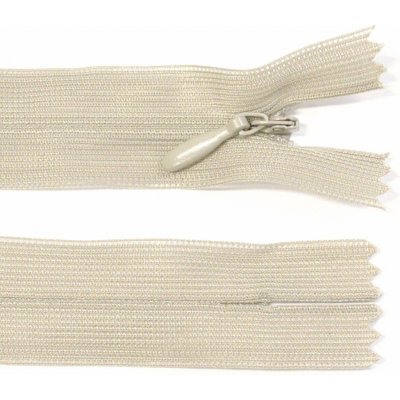 Spirálový zip no.3 skrytý nerozepínací 22cm - více barev color: 707 béžová světlá – Hledejceny.cz