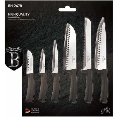 Berlingerhaus BH 2478 Black Silver Collection sada 6ks – Zboží Mobilmania