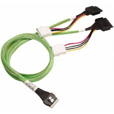 Broadcom LSI internal U.3 cable 1.0 m SlimLine x8 (SFF-8654) to 2x U.2 NVMe drive x4 (SFF-8639), 05-60005-00 – Zboží Živě