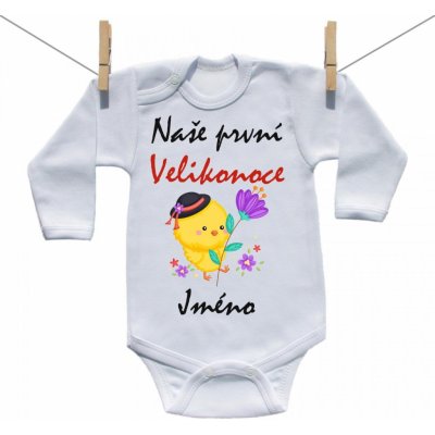 Boodyy Body s dlouhým rukávem Naše první Velikonoce s jménem Chlapec – Hledejceny.cz