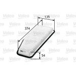 Vzduchový filtr VALEO 585240 – Hledejceny.cz