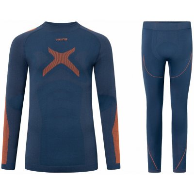 Viking termoprádlo Primeone Man Set Base Layer Navy/Orange – Zboží Mobilmania