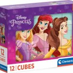 Clementoni obrázkové kostky Disney Princezny 12 kostek – Zboží Dáma