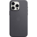 Apple z tkaniny FineWoven s MagSafe na iPhone 15 Pro Max, černé MT4V3ZM/A – Zboží Živě