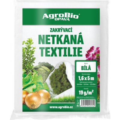AgroBio netkaná textilie 1,6x5 m bílá – Hledejceny.cz
