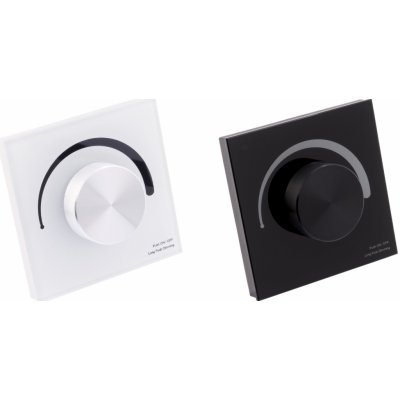 T-LED Nástěnný triakový stmívač dimLED pro LED svítidla 230V Barva:: černá – Zboží Mobilmania