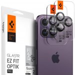 Spigen tR EZ Fit Optik Pro 2 Pack Black iPhone 14 Pro/iPhone 14 Pro Max AGL05205 – Zboží Živě