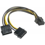 AKASA 4-pin Molex na 6+2-pin PCIe adaptér – Zboží Živě