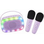 Lalarma Bluetooth Karaoke párty set + 2 mikrofony Purple – Zboží Dáma