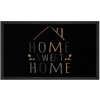 Rohožka Hanse Home Printy 103797 Black Creme 45x75 cm