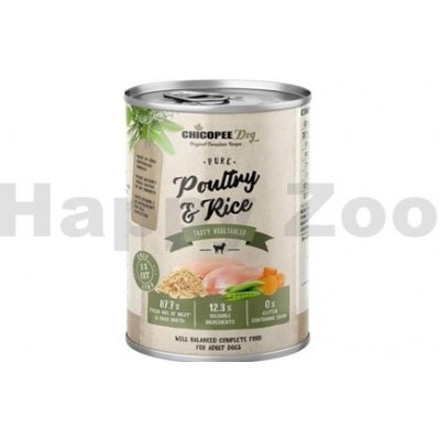 Chicopee Dog Pure Poultry & Rice 400 g