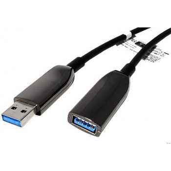 Roline 12.04.1075 USB 5Gbps (USB 3.0) aktivní optický prodlužovací, USB3.0 A(M) - USB3.0 A(F), 10m, černý