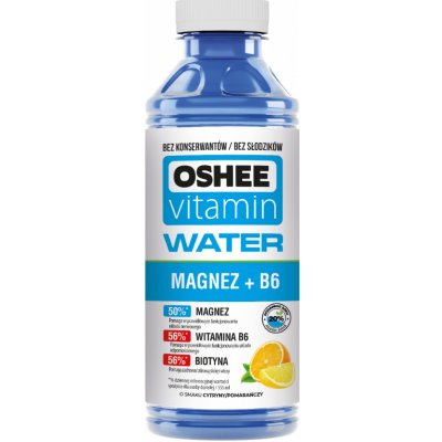 Oshee Vitamínová voda Magnesium+B6 citron pomeranč 555 ml