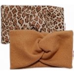 Baby Nellys Dětské čelenky Gepard sada 2 kusů hnědá gepard – Zboží Dáma