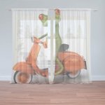 Sablio Záclony Žába na motorce: 2ks 150x250cm – Hledejceny.cz