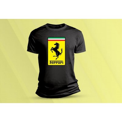 Sandratex dětské bavlněné tričko Ferrari., černá – Zboží Mobilmania