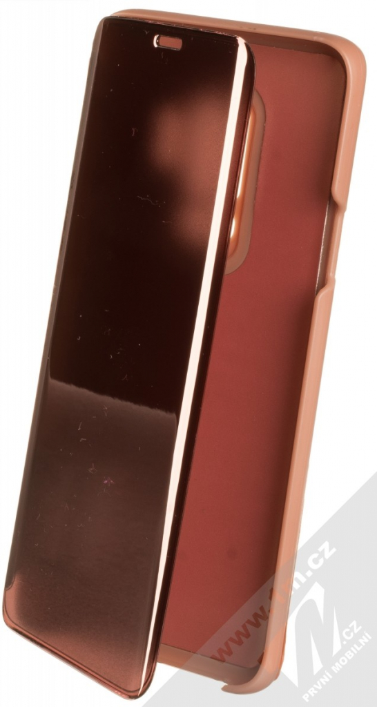 Pouzdro 1Mcz Clear View Samsung Galaxy S9 Plus růžové