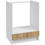 Deftrans Spodní kuchyňská skříňka na troubu Gold, zlatý dub/bílá, 60x85,5x46 cm – Hledejceny.cz