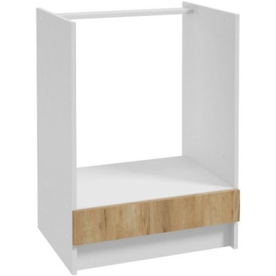 Deftrans Spodní kuchyňská skříňka na troubu Gold, zlatý dub/bílá, 60x85,5x46 cm – Hledejceny.cz