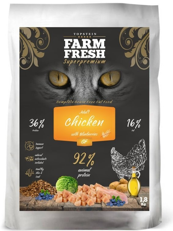Farm Fresh Cat Adult Chicken with Blueberries Grain Free 1,8 kg