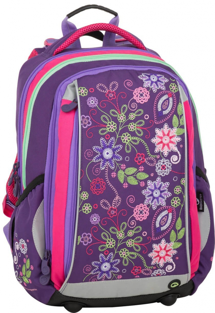 Bagmaster batoh Mercury 8 A Black/Pink/Violete