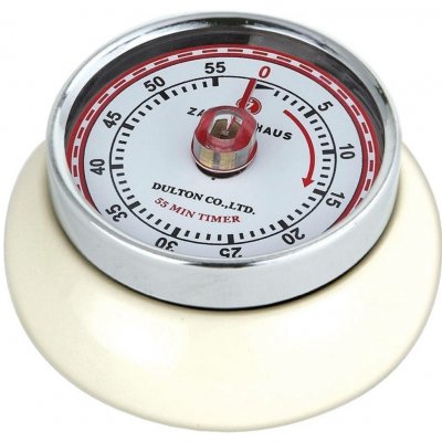 Zassenhaus SPEED Retro magnetická kuchyňská minutka krémová – Zboží Dáma