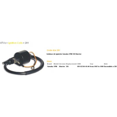 DZE zapalovací cívka YAMAHA YFM 350 WARRIOR 87-88 (OEM-1UY-82310-41-00) – Hledejceny.cz