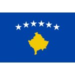 Kosovo vlajka - 100 x 150 cm - tunel, karabina – Hledejceny.cz