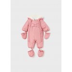 Kombinéza s kožešinkou MAŠLIČKA tmavě růžová NEWBORN Mayoral – Zboží Dáma