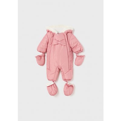 Kombinéza s kožešinkou MAŠLIČKA tmavě růžová NEWBORN Mayoral – Zboží Dáma