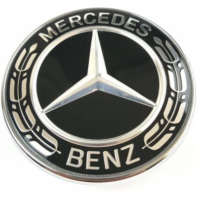 Mercedes emblém na přední kapotu černý NEW 57mm