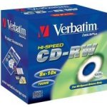 Verbatim CD-RW 700MB 8-12x, SERL, slimbox, 5ks (43167) – Zboží Živě