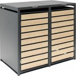 Westmann plechový 132 x 80 x 116 cm antracit vč. tlumiče dorazu na víku – Zboží Dáma Westmann plechový 132 x 80 x 116 cm antracit vč. tlumiče dorazu na víku – Zboží Dáma