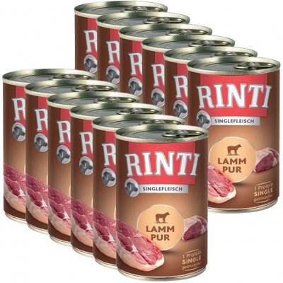 RINTI SENSIBLE PUR jehněčí 12 x 400 g – Zboží Mobilmania