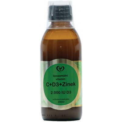 Naděje Liposomální vitamín C + D3 + Zinek 200 ml – Hledejceny.cz