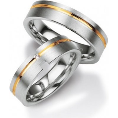 Breuning stříbrné snubní prsteny BR48 08009 – Zboží Mobilmania