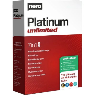 Nero Platinum Unlimited (1 zařízení / Lifetime) (Elektronická licence) – Zboží Živě