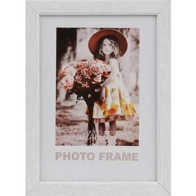 FANDY Dřevěný rámeček Style 10 × 15 1 bílý – Zboží Živě