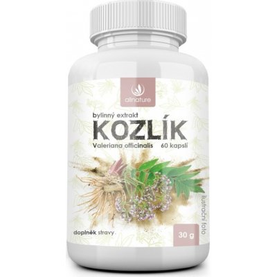 Allnature Kozlík bylinný extrakt v kapslích 60 kapslí – Hledejceny.cz