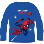 E plus M chlapecké bavlněné tričko s dlouhým rukávem spidrman Marvel modrá – Zboží Mobilmania