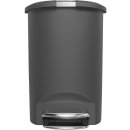 Simplehuman CW1357 Pedálový 50 l půlkulatý šedý plast