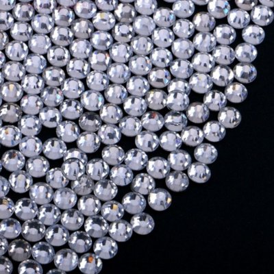 Broušené kamínky na nehty SS10 se Swarovski efektem CLEAR 3 mm 20 ks – Zbozi.Blesk.cz